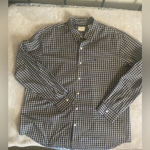 Men's Dockers Blue and beige Checkered Shirt. Sz XXL